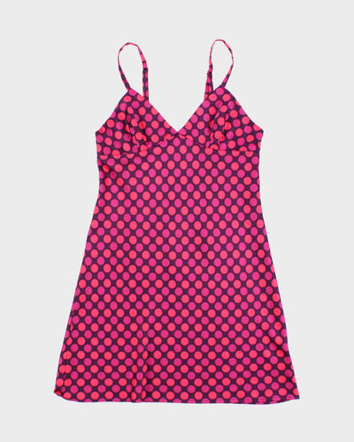 Vintage Y2k 00s Jacob Polka Dot Slip Dress - S