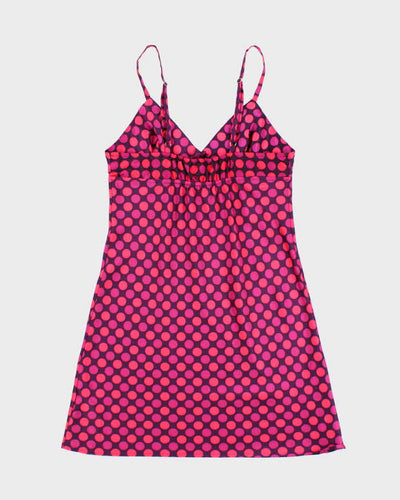 Vintage Y2k 00s Jacob Polka Dot Slip Dress - S