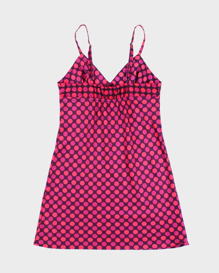 Vintage Y2k 00s Jacob Polka Dot Slip Dress - S
