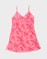 Vintage Y2k 00s La Vie En Rose Mesh Slip Dress - M