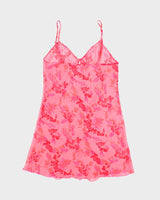 Vintage Y2k 00s La Vie En Rose Mesh Slip Dress - M