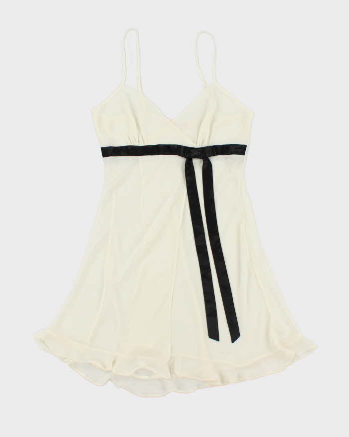 Vintage Y2k 00s La vie En Rose Sheer Slip Dress - S