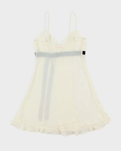 Vintage Y2k 00s La vie En Rose Sheer Slip Dress - S