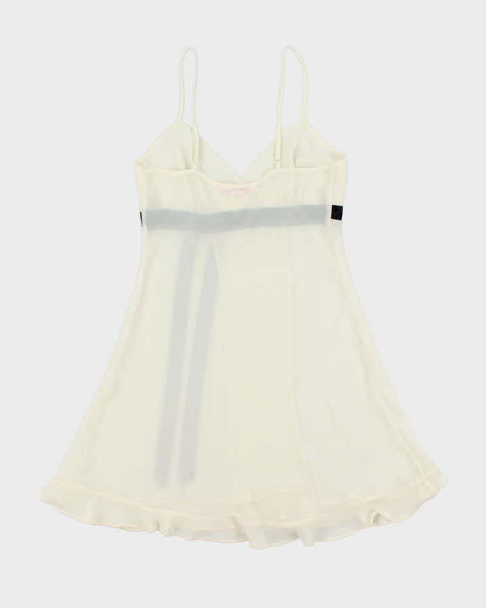 Vintage Y2k 00s La vie En Rose Sheer Slip Dress - S