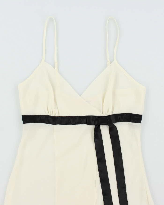 Vintage Y2k 00s La vie En Rose Sheer Slip Dress - S