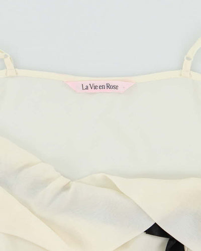 Vintage Y2k 00s La vie En Rose Sheer Slip Dress - S