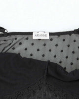 Vintage Y2k 00s Arianne Polka Dot Mesh Slip Dress - S