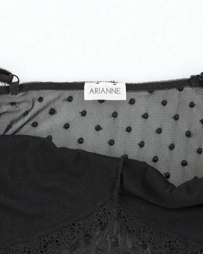 Vintage Y2k 00s Arianne Polka Dot Mesh Slip Dress - S