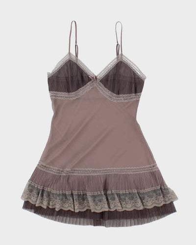 Vintage Y2k 00s La Vie En Rose Slip Dress - M