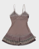 Vintage Y2k 00s La Vie En Rose Slip Dress - M