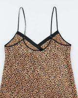 Vintage Y2k 00s Morgan Taylor Leopard Print Slip Dress - XL