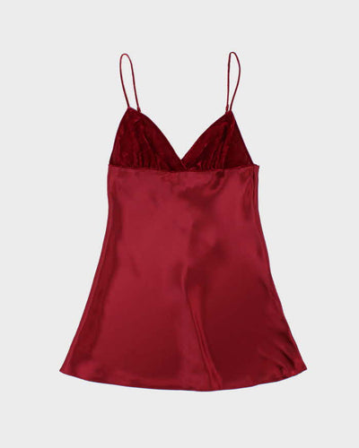 Vintage Y2k 00s La Senza Velvet & Satin Dress - S