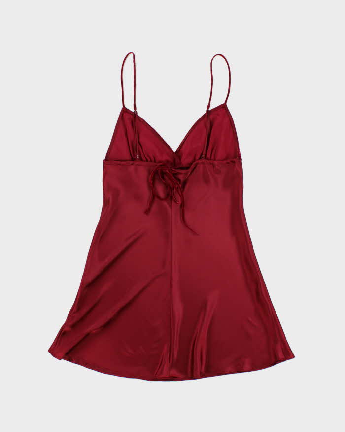 Vintage Y2k 00s La Senza Velvet &amp; Satin Dress - S