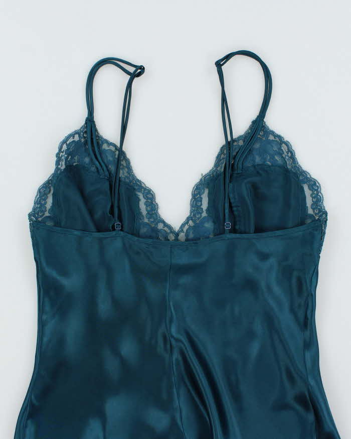 Vintage 90s Silk & Satin Slip Dress - M