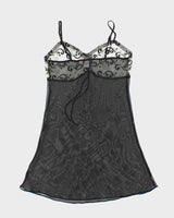 Vintage Y2k 00s Cotteli Collection Mesh Slip Dress - M