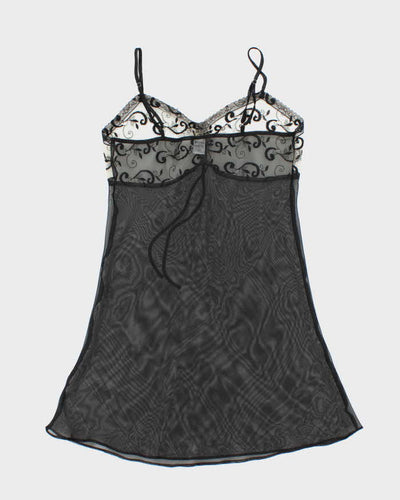 Vintage Y2k 00s Cotteli Collection Mesh Slip Dress - M