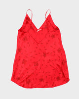 Vintage Y2k 00s La Senza Beaded Silk Slip Dress - XL