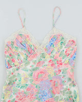 Vintage 80s Victoria's Secret Floral Slip Dress - M