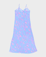 Vintage Y2k 00s La Vie En Rose Mesh Slip Dress - M