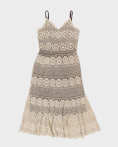 Vintage Y2k 00s Aaron Crochet Dress - M