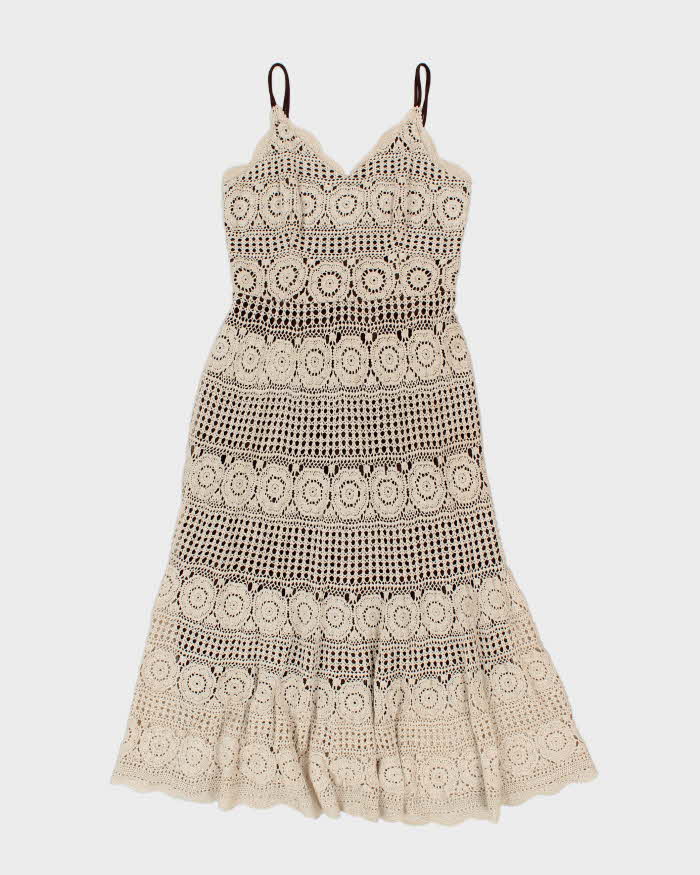 Vintage Y2k 00s Aaron Crochet Dress - M