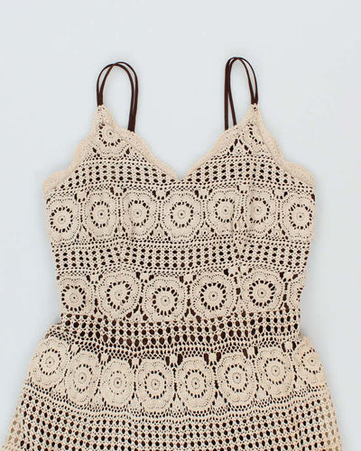 Vintage Y2k 00s Aaron Crochet Dress - M