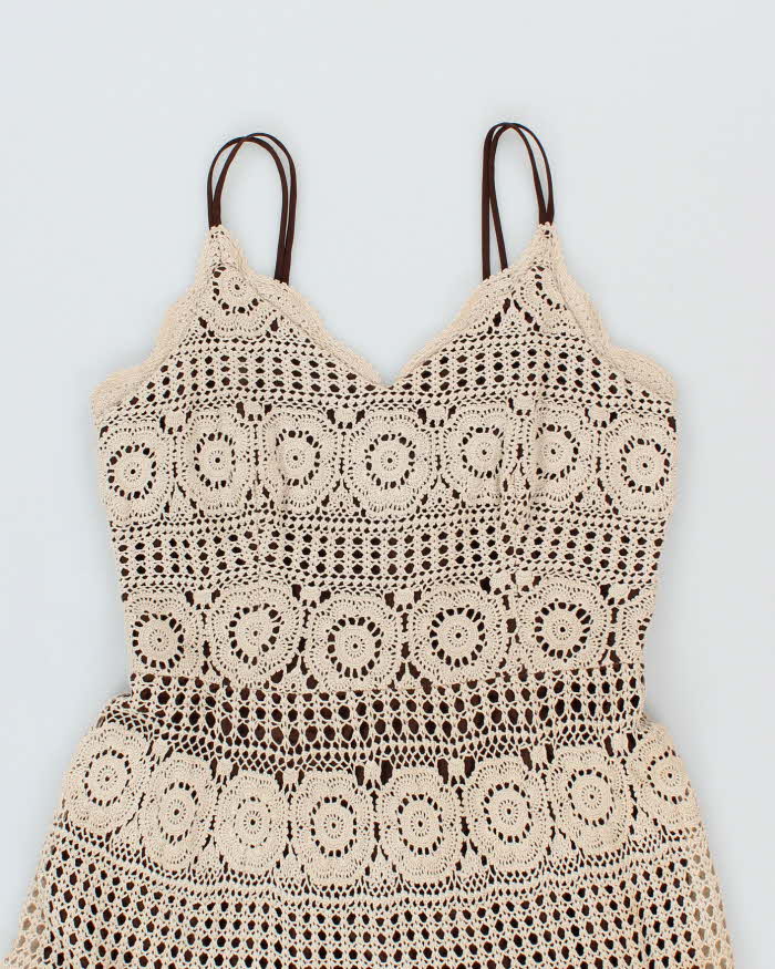 Vintage Y2k 00s Aaron Crochet Dress - M