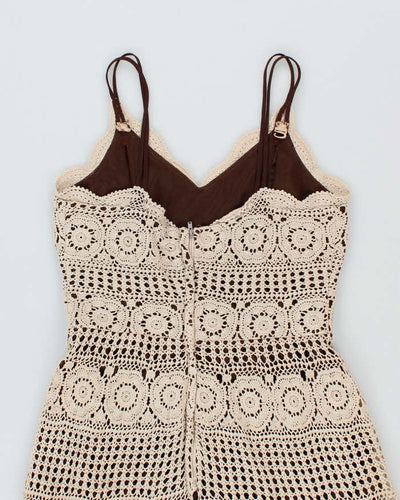 Vintage Y2k 00s Aaron Crochet Dress - M