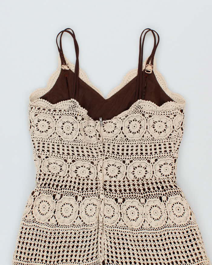 Vintage Y2k 00s Aaron Crochet Dress - M