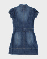 Vintage Y2k 00s Streetwear Society Denim Dress - S