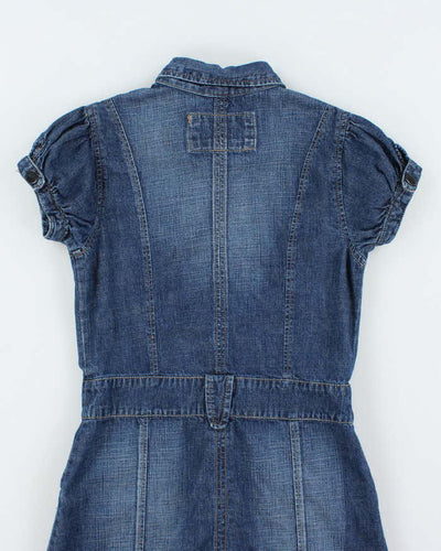 Vintage Y2k 00s Streetwear Society Denim Dress - S