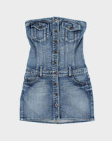 Vintage Y2k 00s Guess Denim Dress - XS