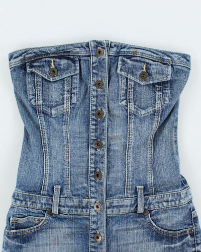 Vintage Y2k 00s Guess Denim Dress - XS