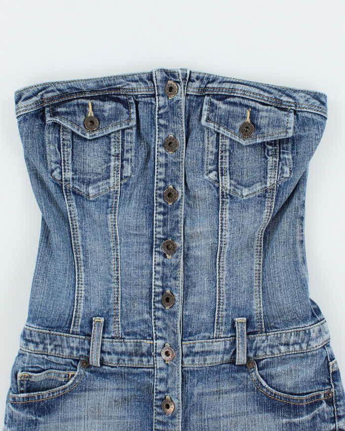 Vintage Y2k 00s Guess Denim Dress - XS