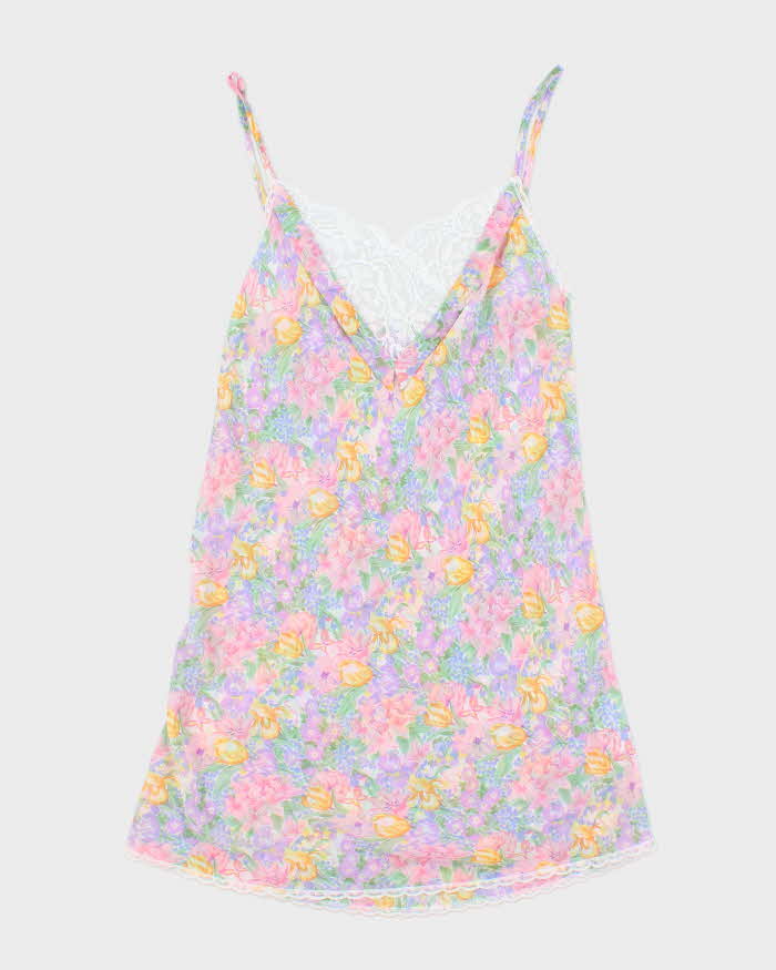 Vintage Erica Taylor Sheer Floral Slip Dress - XS