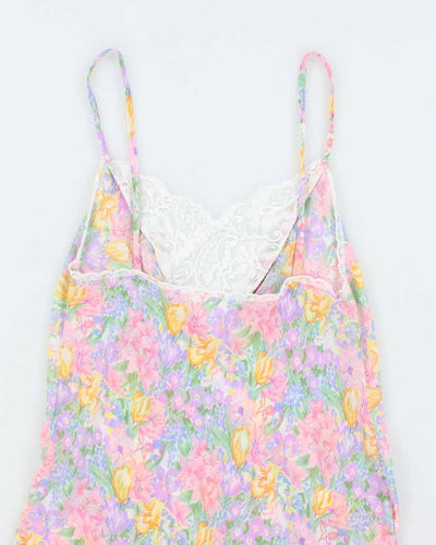 Vintage Erica Taylor Sheer Floral Slip Dress - XS