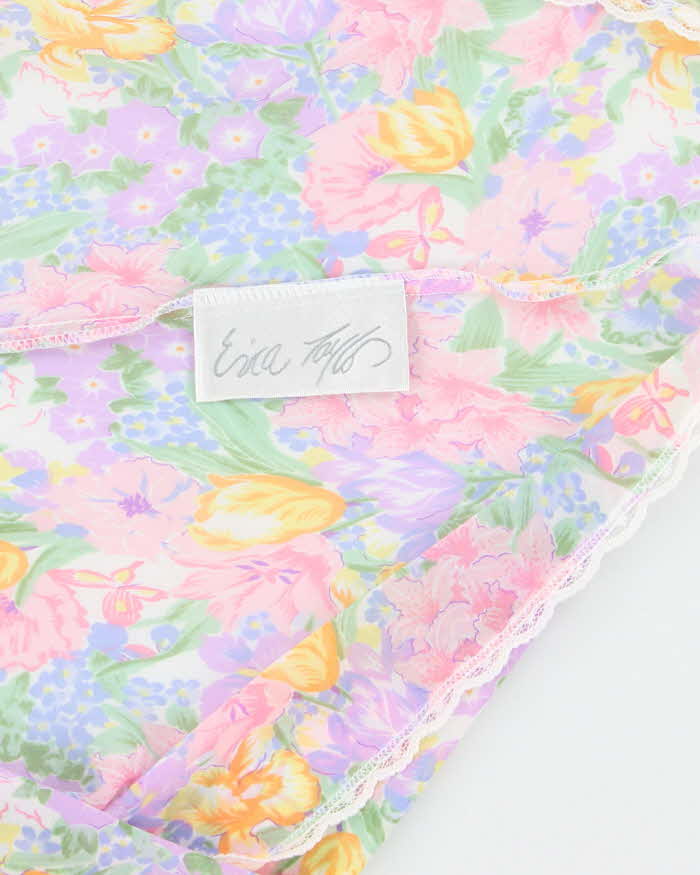 Vintage Erica Taylor Sheer Floral Slip Dress - XS