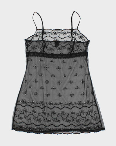 Vintage Y2k 00s Victoria's Secret Broderie Slip Dress - S