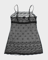 Vintage Y2k 00s Victoria's Secret Broderie Slip Dress - S