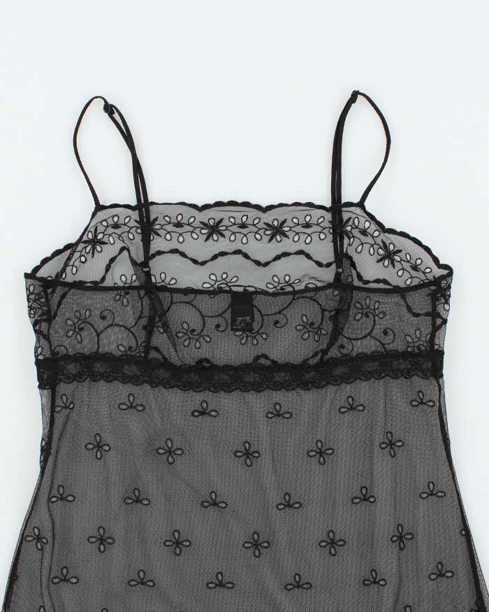 Vintage Y2k 00s Victoria's Secret Broderie Slip Dress - S
