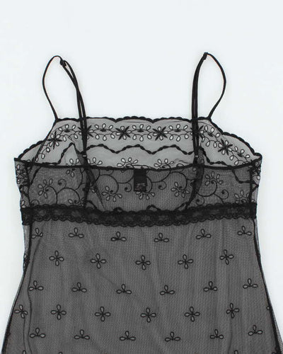 Vintage Y2k 00s Victoria's Secret Broderie Slip Dress - S