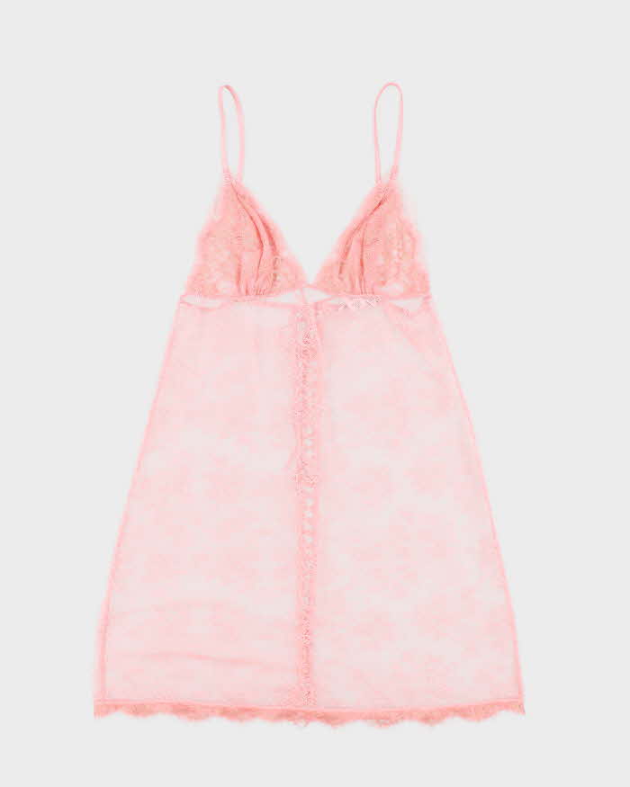 Vintage Y2k 00s Victoria's Secret Lace Slip Dress - S