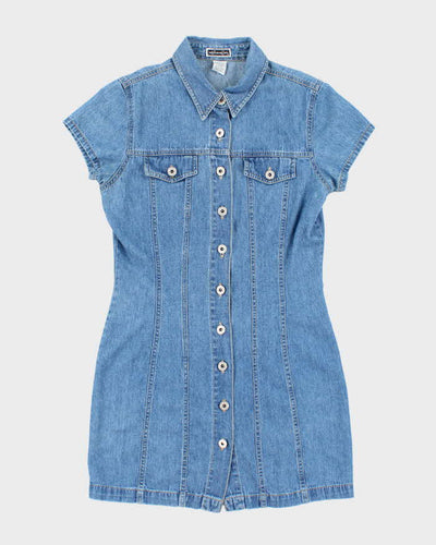 Vintage Y2k 00s Xhilaration Button-Up Denim Dress - M
