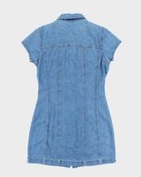 Vintage Y2k 00s Xhilaration Button-Up Denim Dress - M