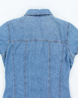 Vintage Y2k 00s Xhilaration Button-Up Denim Dress - M