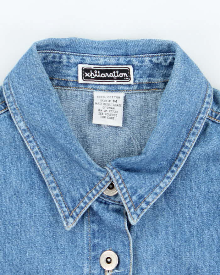 Vintage Y2k 00s Xhilaration Button-Up Denim Dress - M