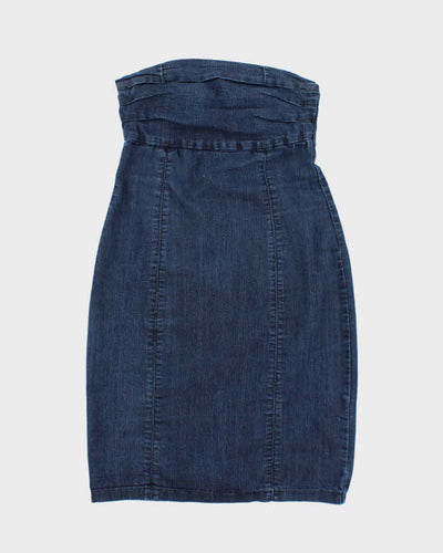 Vintage Y2k 00s Guess Sleeveless Denim Dress - S