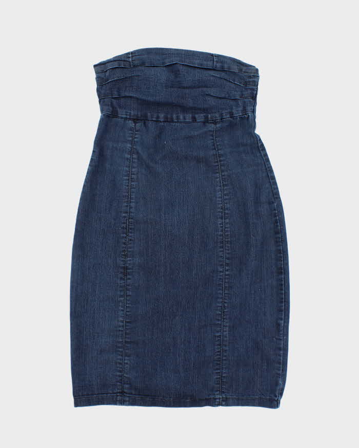 Vintage Y2k 00s Guess Sleeveless Denim Dress - S
