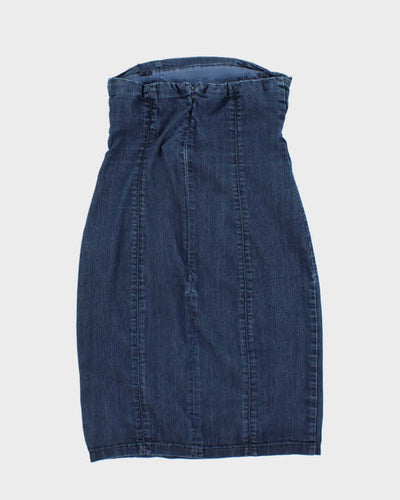 Vintage Y2k 00s Guess Sleeveless Denim Dress - S