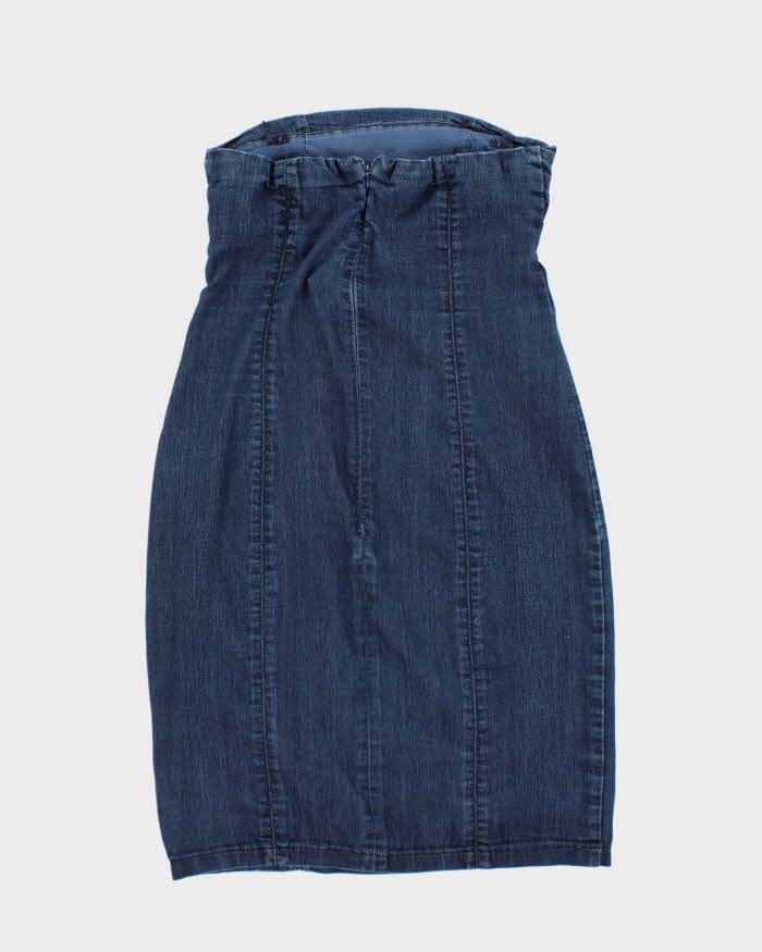 Vintage Y2k 00s Guess Sleeveless Denim Dress - S
